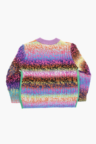Maglia Girocollo con Ricamo Frontale