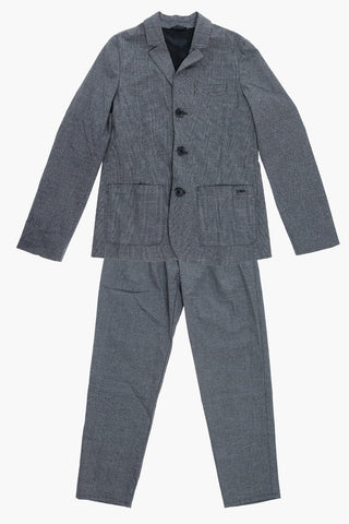 EMPORIO District Check Motif Side Vents 3-Button Suit