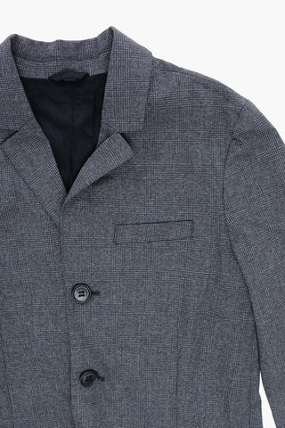 EMPORIO District Check Motif Side Vents 3-Button Suit