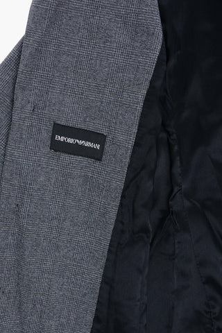 EMPORIO District Check Motif Side Vents 3-Button Suit