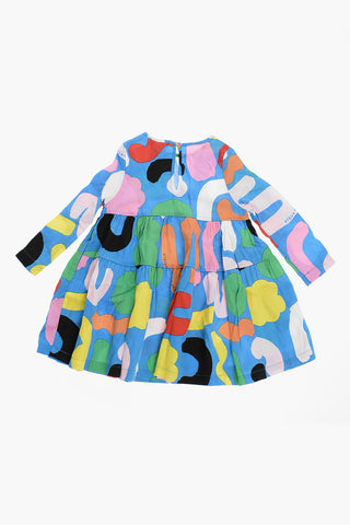 Vestito Svasato con Stampe multicolor