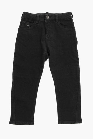 EMPORIO Dark Wash Jeans With Silver Details