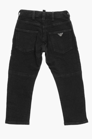 EMPORIO Dark Wash Jeans With Silver Details
