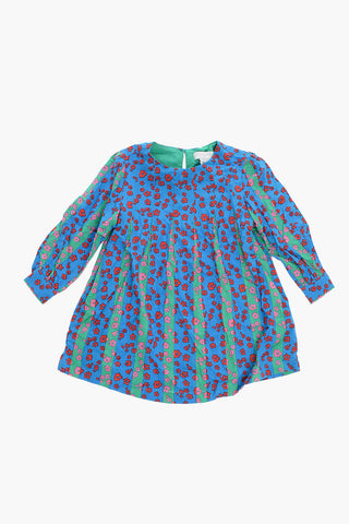 Floral Printed Two-Tone Dress