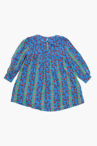 Floral Printed Two-Tone Dress