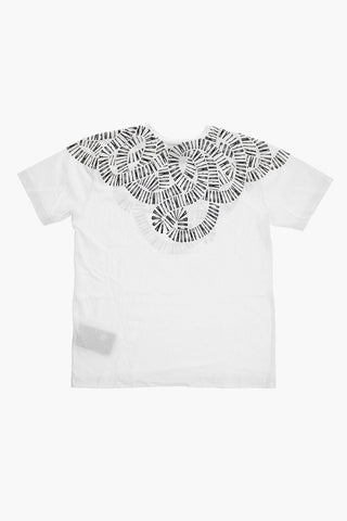 Crew-neck T-Shirt with Contrasting Print