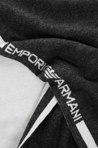 EMPORIO Two-Tone Scarf with Contrasting Logo