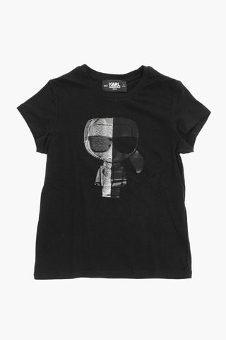 Crew-Neck T-shirt with Print-Logo on the Front
