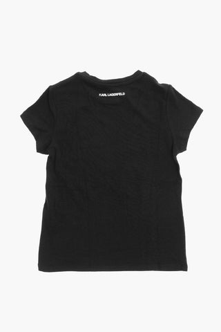 Crew-Neck T-shirt with Print-Logo on the Front