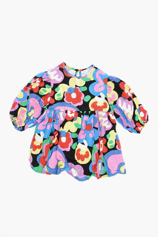 Vestito Svasato con Stampe multicolor
