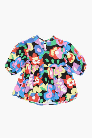 Vestito Svasato con Stampe multicolor