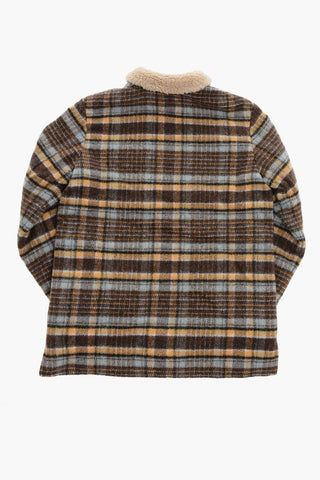 Plaid Motif Jacket with Double Breast Pocket
