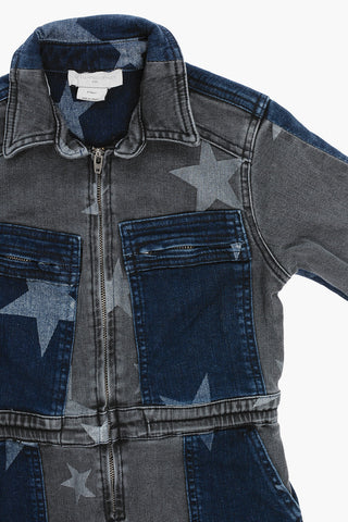 Two-Tone Denim Rompersuit