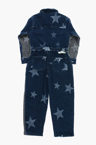 Two-Tone Denim Rompersuit
