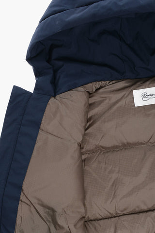 Solid Color Down Jacket with Hood