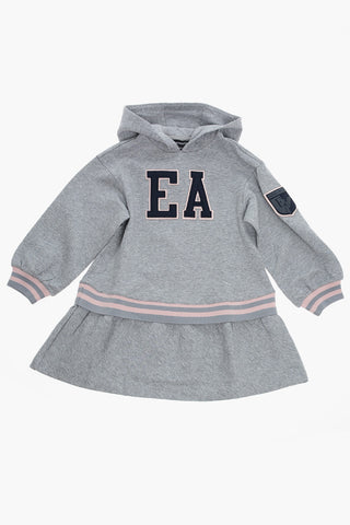 EMPORIO Sweat Dress with Embossed Logo and Hood