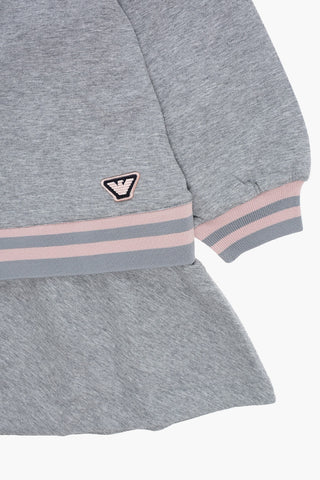 EMPORIO Sweat Dress with Embossed Logo and Hood
