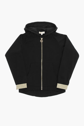 Golden Details Solid Color Sweatshirt