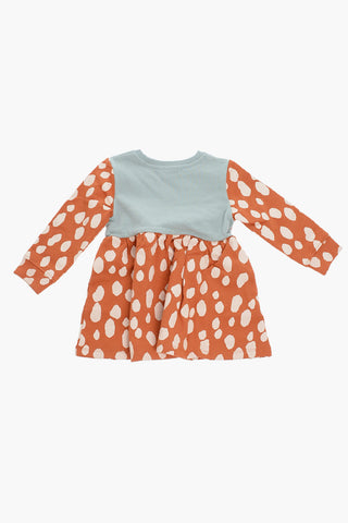 Printed Long Sleeve Dress
