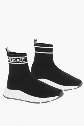 Sneakers Alte Pull On In Motivo La Greca 