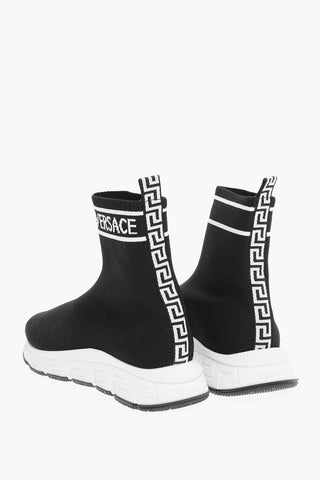 Sneakers Alte Pull On In Motivo La Greca 