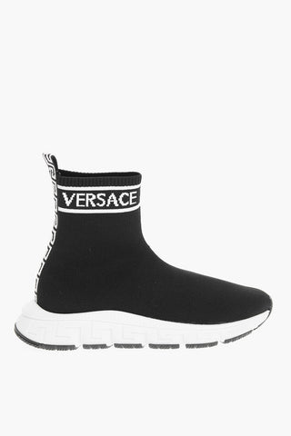 Sneakers Alte Pull On In Motivo La Greca 