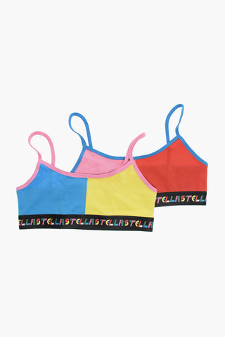 Set 2 Reggiseni Color Block in Cotone Stretch