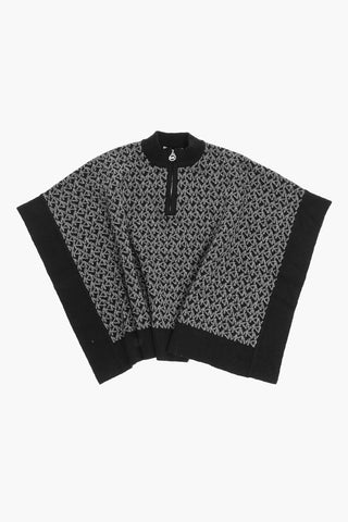 Half Zip Lurex Cape