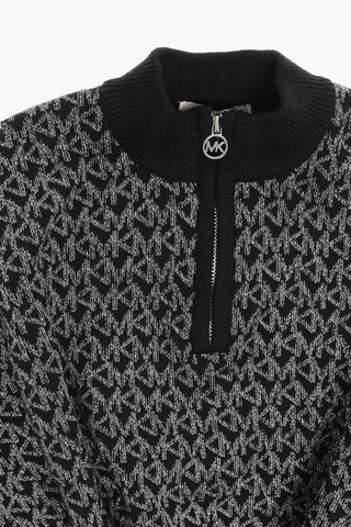 Half Zip Lurex Cape