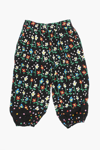 Pantaloni Con Stampa Margherite All-Over