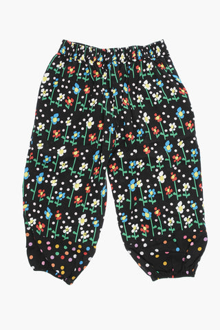 Pantaloni Con Stampa Margherite All-Over