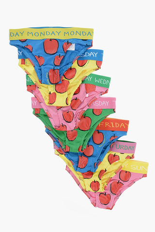 Set of 7 Patterned Cotton Briefs
