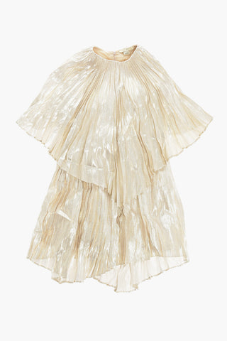Pleated Lurex Dress