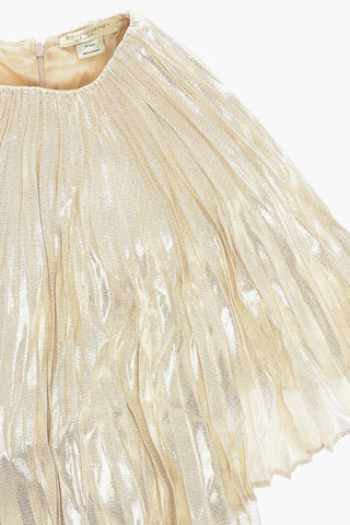 Pleated Lurex Dress
