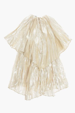 Pleated Lurex Dress