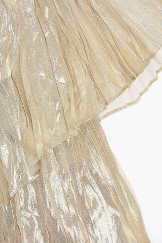 Pleated Lurex Dress