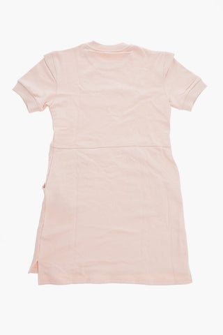 Sweat Crew-Neck Dress with Embossed logo