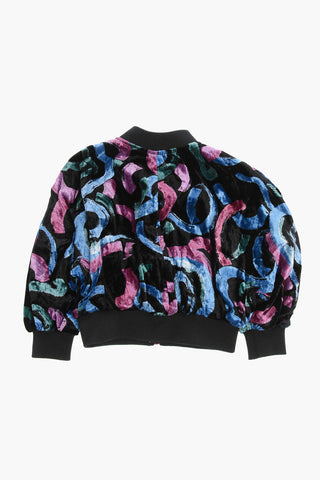 EMPORIO 시니엘 프린트 스웨트셔츠 지퍼 여밈