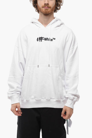 SEASONAL Felpa Hoodie SPARY HELV con Logo Stampato