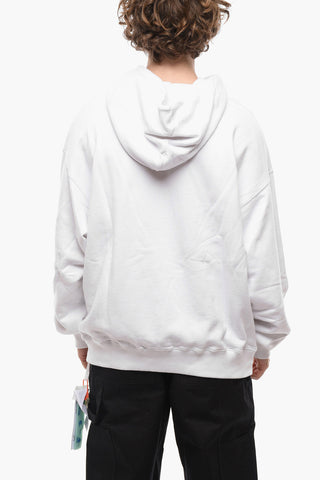 SEASONAL Felpa Hoodie SPARY HELV con Logo Stampato