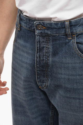 Mid Wash Cotton Regular Fit Denims 20cm