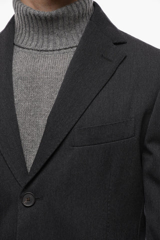 Abito Slim Fit in Misto Cotone con Tasche a Toppa