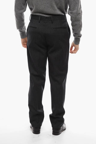 Abito Slim Fit in Misto Cotone con Tasche a Toppa