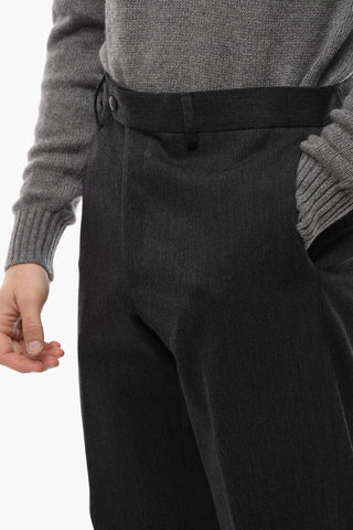 Abito Slim Fit in Misto Cotone con Tasche a Toppa