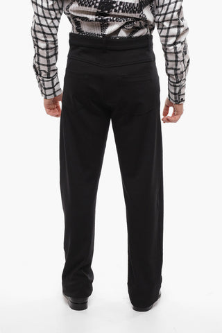 5 Pockets Stretch Jersey Slim Fit Pants