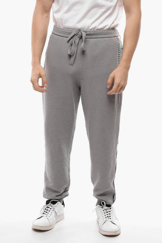 PERMANENT Cotton Blend DIAG OUTLINE Knitted Sweatpants