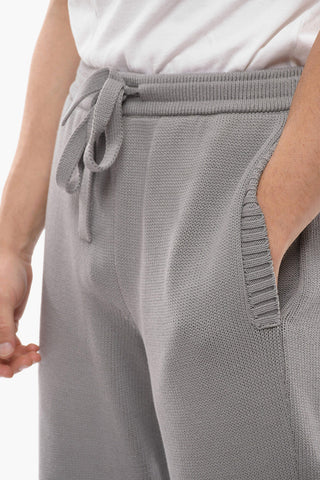 PERMANENT Cotton Blend DIAG OUTLINE Knitted Sweatpants