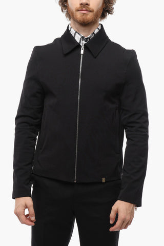 Overshirt in Tessuto Tecnico con Chiusura a Zip