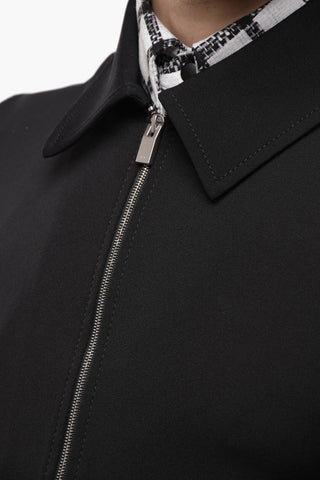 Overshirt in Tessuto Tecnico con Chiusura a Zip