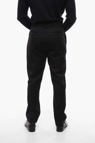 Wool Tailored Pants with Hidden Closure